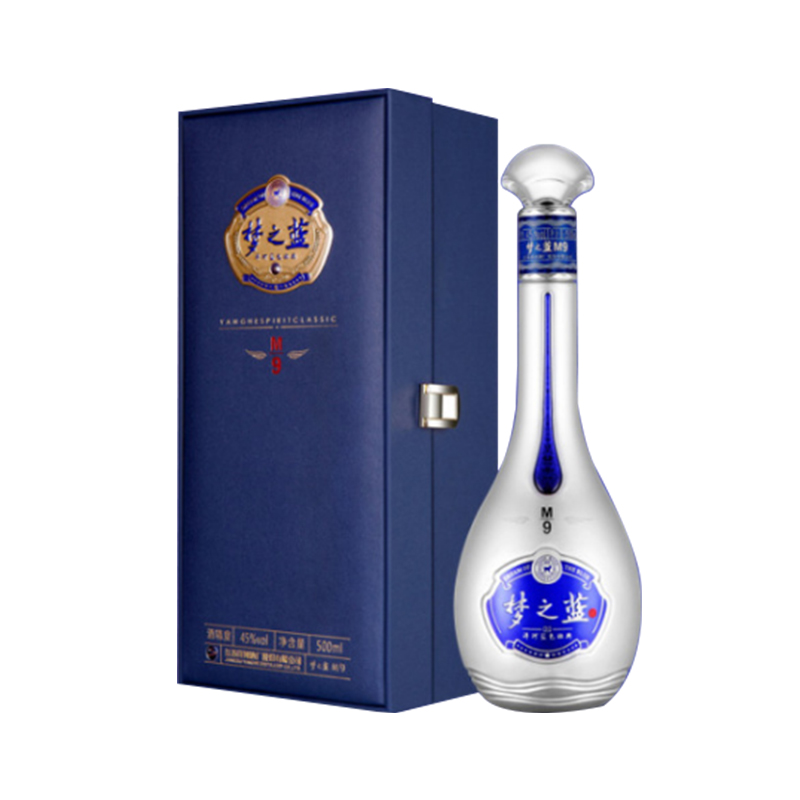 洋河52度梦之蓝M6+浓香型白酒500ml【出口版】_500ml/瓶_洋河