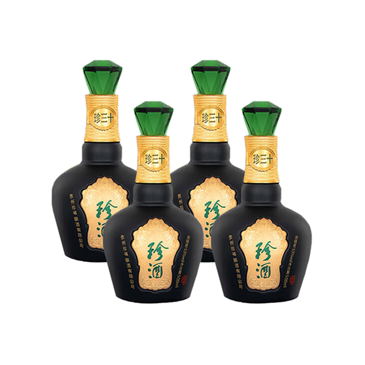 贵州珍酒53度珍三十酱香型白酒500ml*4/整箱_500ml/瓶*4_贵州珍酒