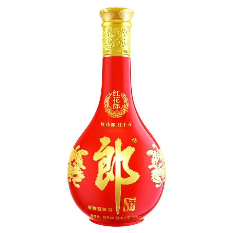 【高級中国白酒】 Ampang Selangor, KL, Brandy 紅花郎十五年53度醬香型白酒Liquor 紅花郎酒・紅十五（53%vol) 焼酎
